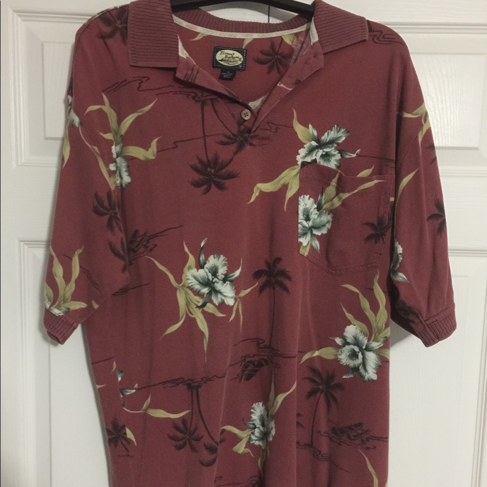 Tommy Bahamas polo shirt M 100% coton